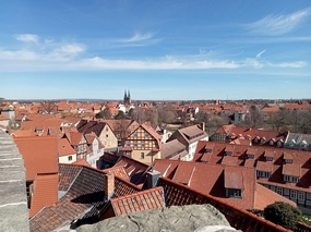 德国奎德林堡城镇建筑摄影图片